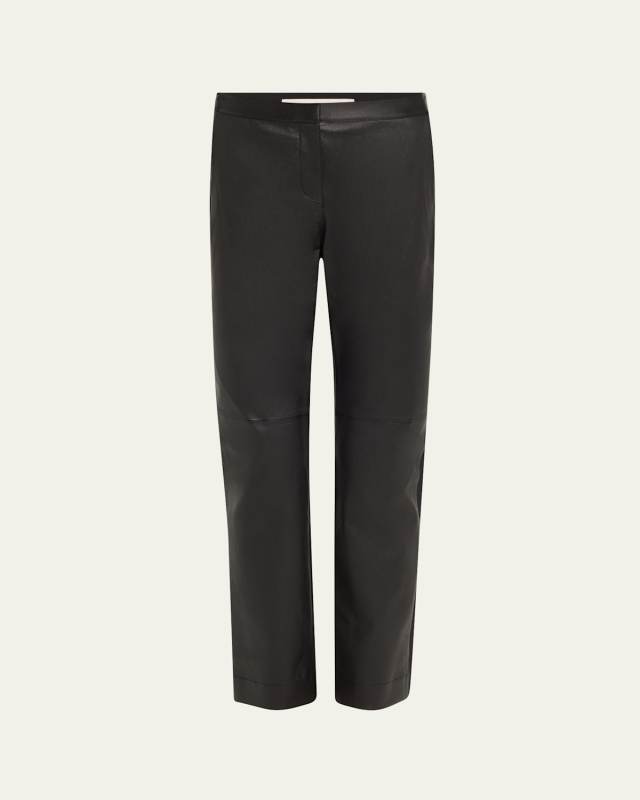 Leather and Acclaimed Stretch Cigarette Pants